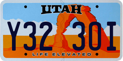 UT license plate Y323OI