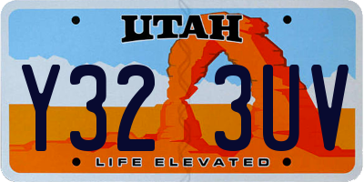 UT license plate Y323UV