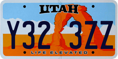 UT license plate Y323ZZ