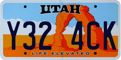 UT license plate Y324CK