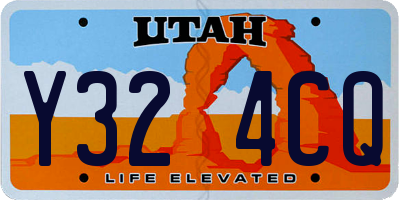 UT license plate Y324CQ