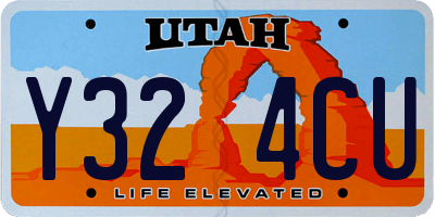 UT license plate Y324CU