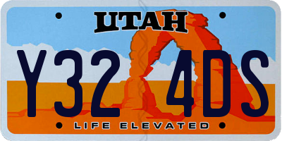 UT license plate Y324DS