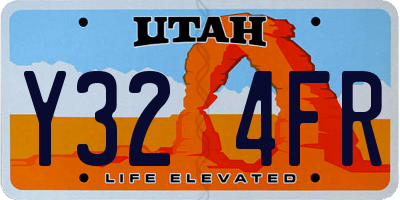 UT license plate Y324FR