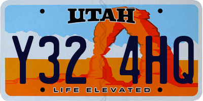 UT license plate Y324HQ