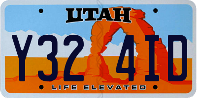 UT license plate Y324ID