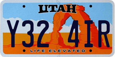 UT license plate Y324IR