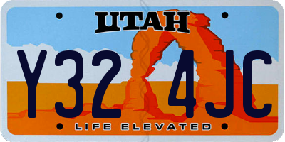 UT license plate Y324JC