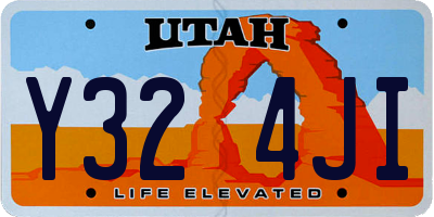 UT license plate Y324JI