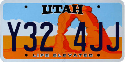 UT license plate Y324JJ