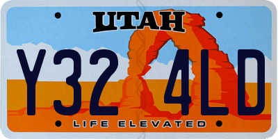 UT license plate Y324LD
