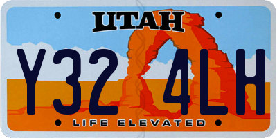UT license plate Y324LH