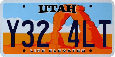UT license plate Y324LT