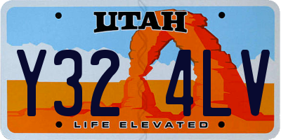 UT license plate Y324LV