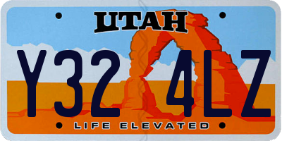 UT license plate Y324LZ