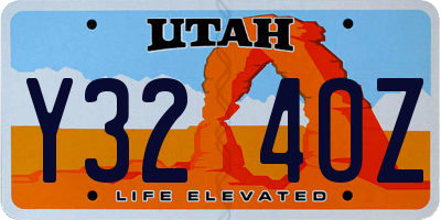 UT license plate Y324OZ