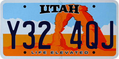 UT license plate Y324QJ