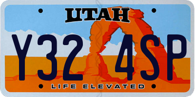 UT license plate Y324SP