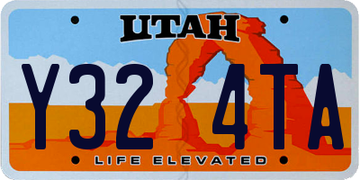 UT license plate Y324TA