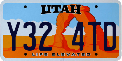 UT license plate Y324TD