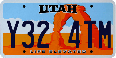 UT license plate Y324TM