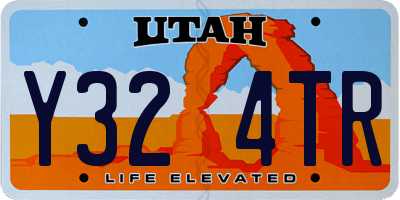 UT license plate Y324TR