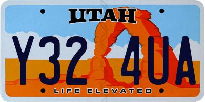 UT license plate Y324UA