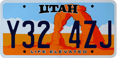 UT license plate Y324ZJ