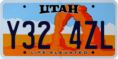 UT license plate Y324ZL