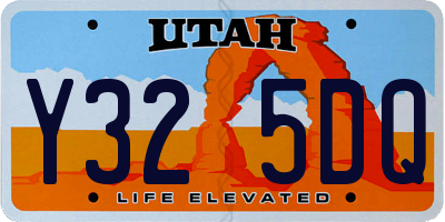 UT license plate Y325DQ