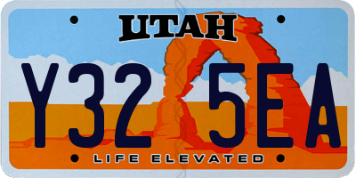 UT license plate Y325EA