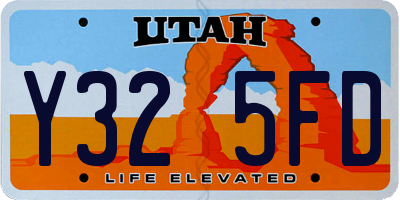 UT license plate Y325FD