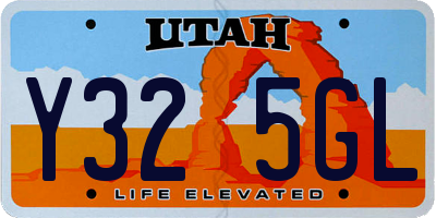 UT license plate Y325GL