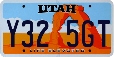 UT license plate Y325GT