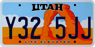 UT license plate Y325JJ
