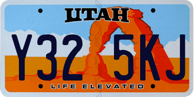 UT license plate Y325KJ