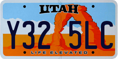 UT license plate Y325LC