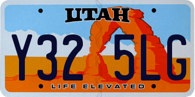 UT license plate Y325LG
