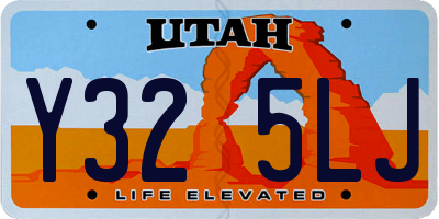 UT license plate Y325LJ