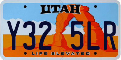UT license plate Y325LR