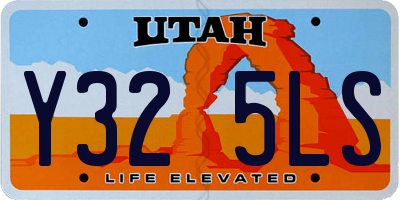 UT license plate Y325LS
