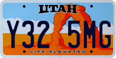 UT license plate Y325MG