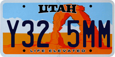 UT license plate Y325MM