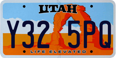 UT license plate Y325PQ