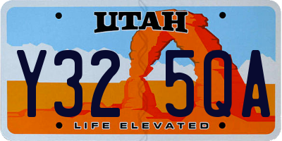 UT license plate Y325QA