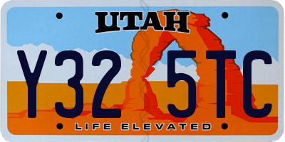 UT license plate Y325TC