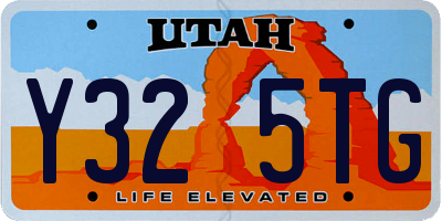 UT license plate Y325TG