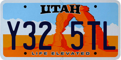 UT license plate Y325TL