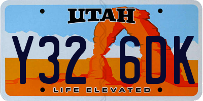 UT license plate Y326DK