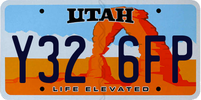 UT license plate Y326FP